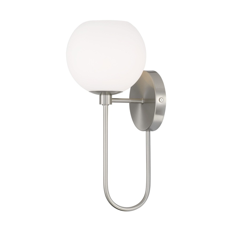 Ansley 1-Light Wall Sconce in Brushed Nickel