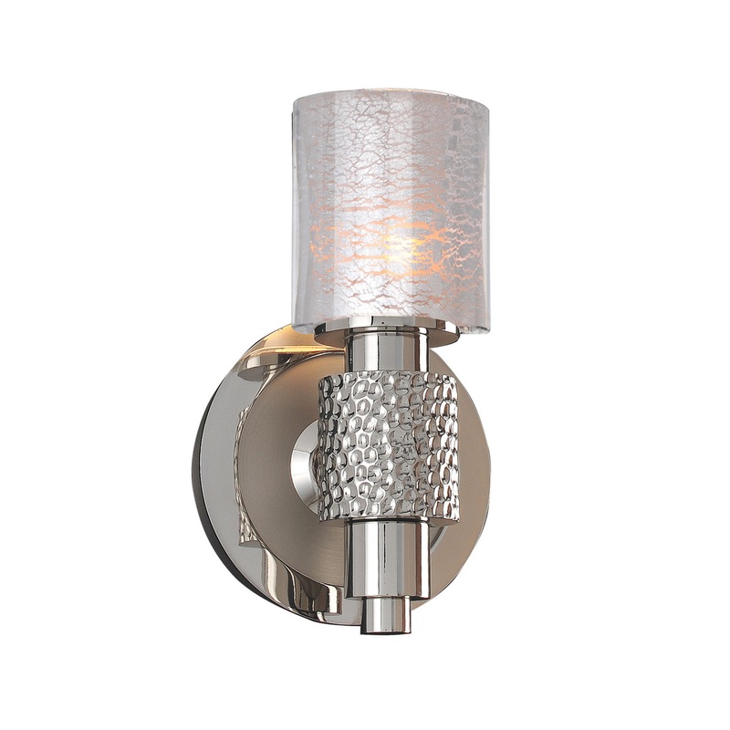 Art Deco Ashington 1-Light Bath in Polished Satin Nickel