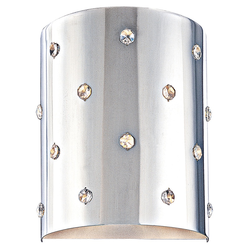 Bling Bling 1 Light Wall Sconce in Chrome