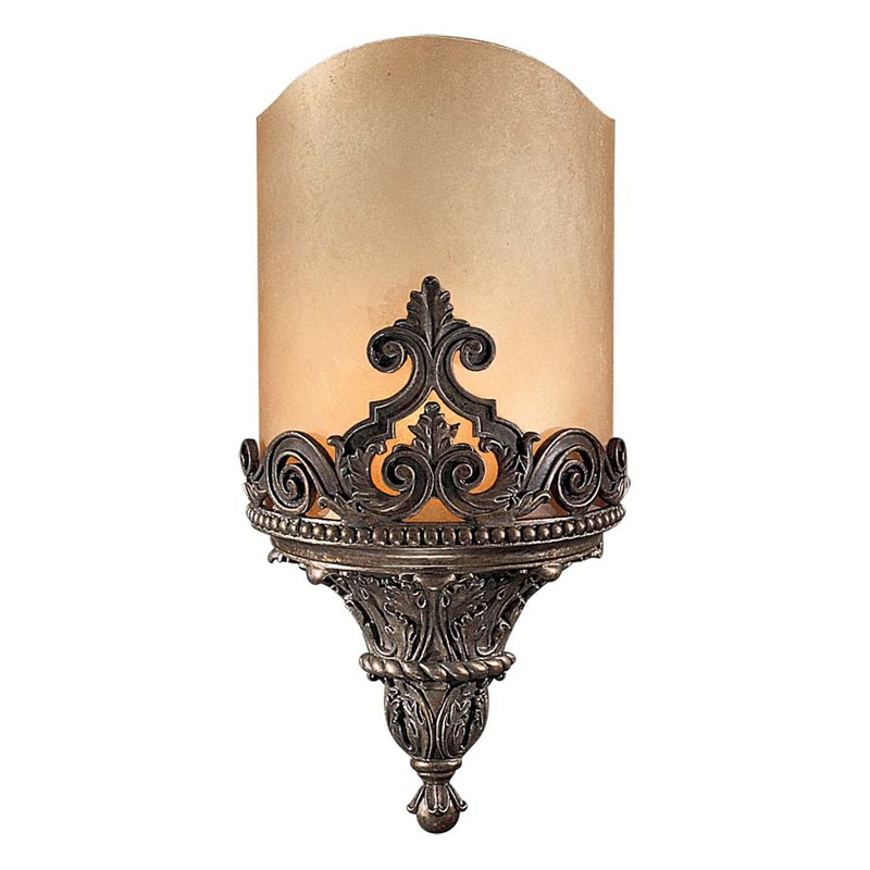 Metropolitan 1-Light Wall Sconce in Aged Bronze