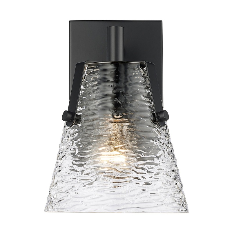 Analia One Light Wall Sconce in Matte Black