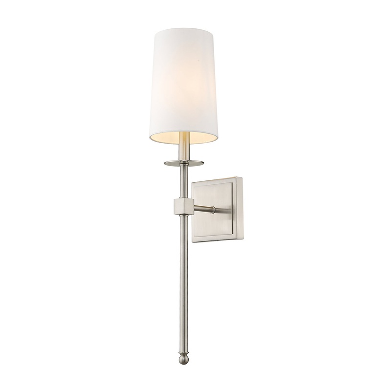 Camila 1-Light Wall Sconce in Brushed Nickel