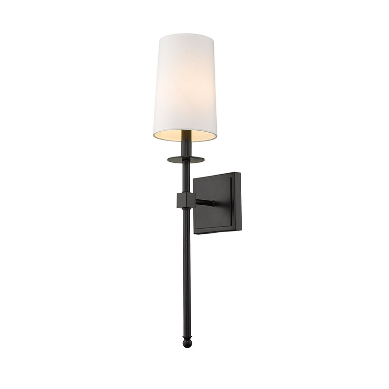 Camila 1-Light Wall Sconce in Matte Black