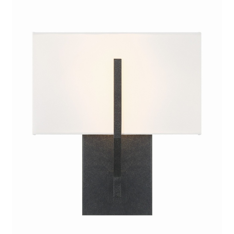 Carlyn 2-Light Wall Sconce in Black