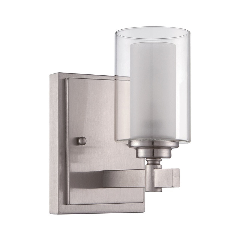 Celeste 1-Light Wall Sconce in Brushed Polished Nickel