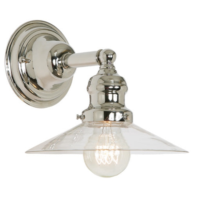 Central Park 1-Light Wall Sconce with 8" Glass Shade