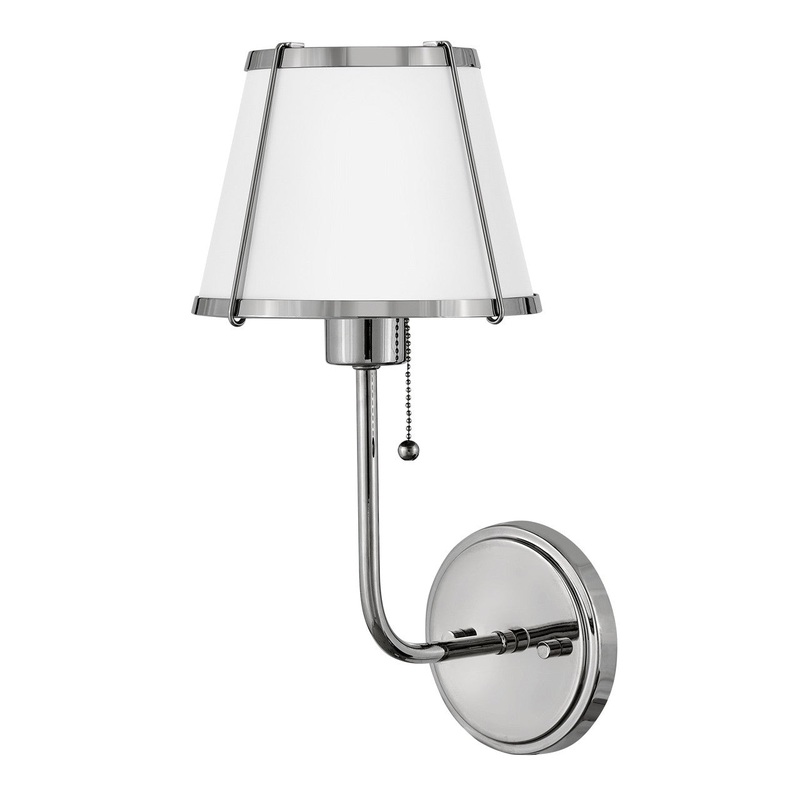 Clarke LED Wall Sconce in Polished Nickel
