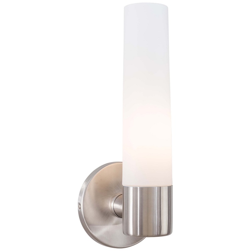 Saber 1-Light Wall Sconce in Brushed Stainless Steel