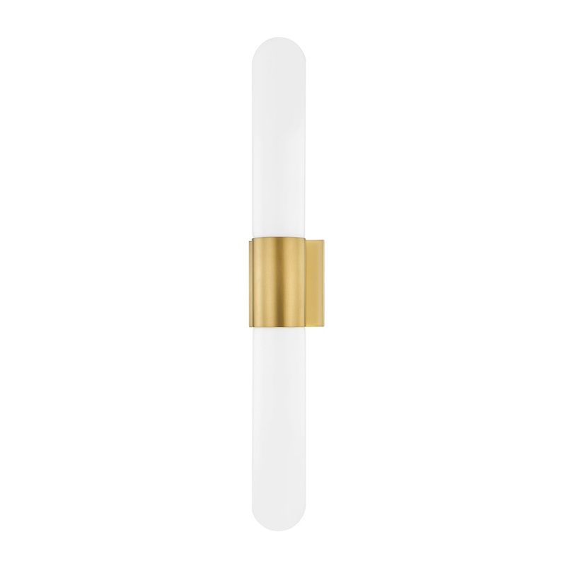 Carlin 2-Light Wall Sconce in Aged Brass