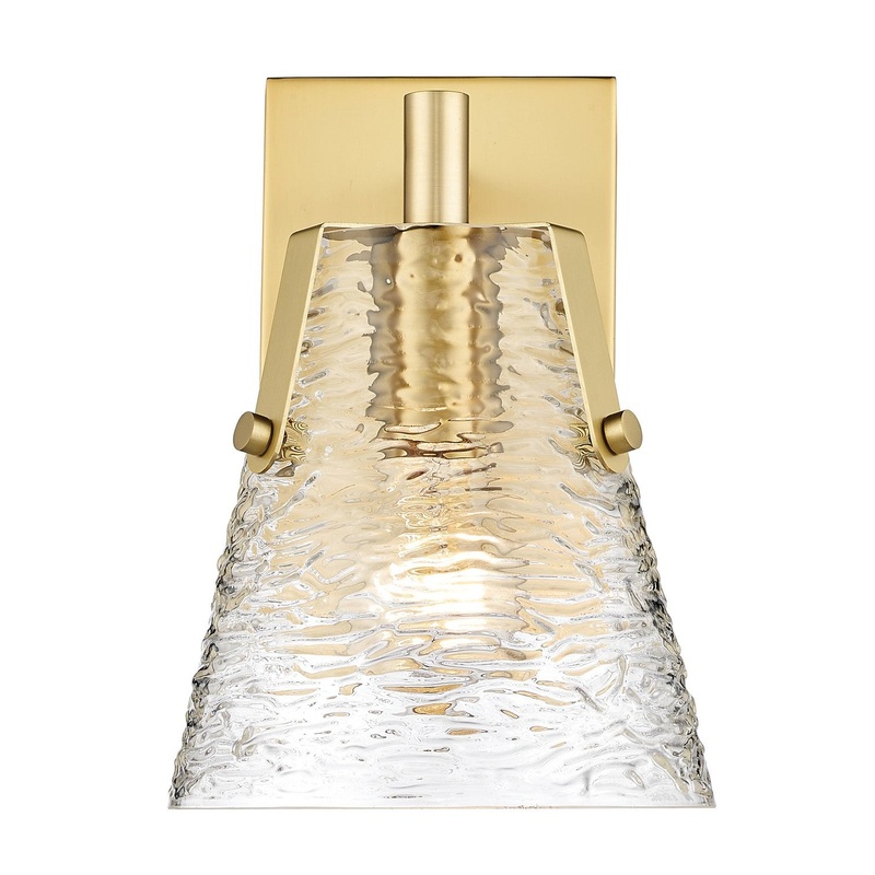 Analia One Light Wall Sconce in Modern Gold