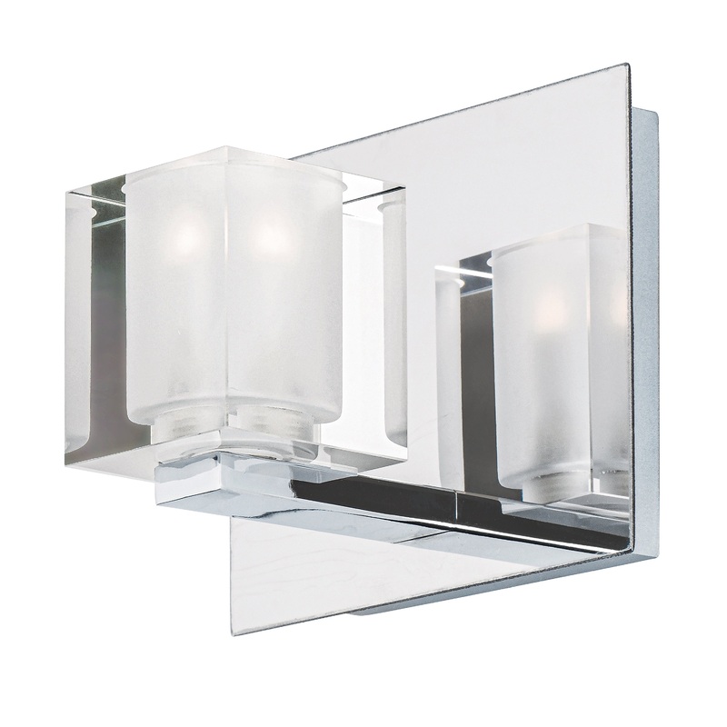 Blocs LED Wall Sconce in Polished Chrome