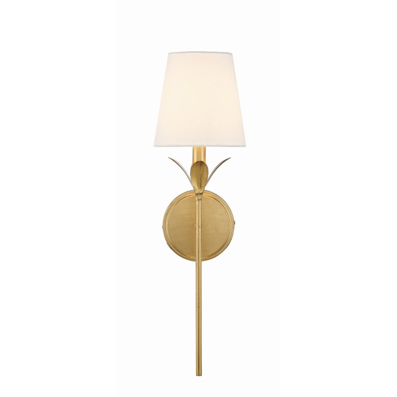 Broche 1-Light Wall Mount in Antique Gold
