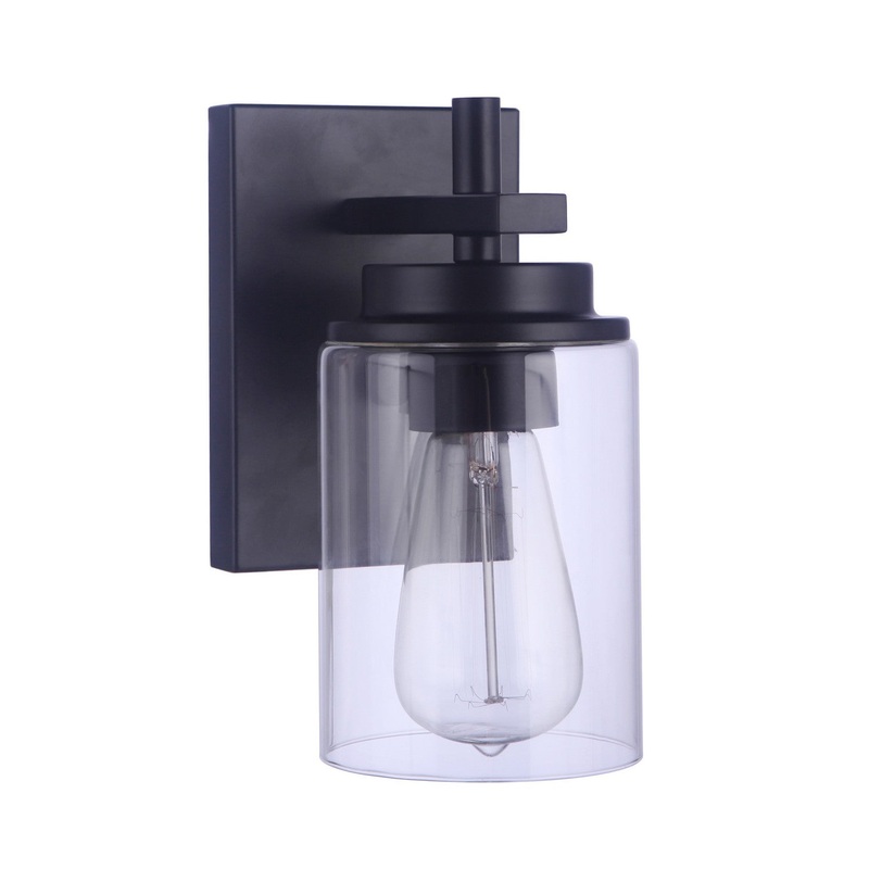 Reeves 1-Light Wall Sconce in Flat Black