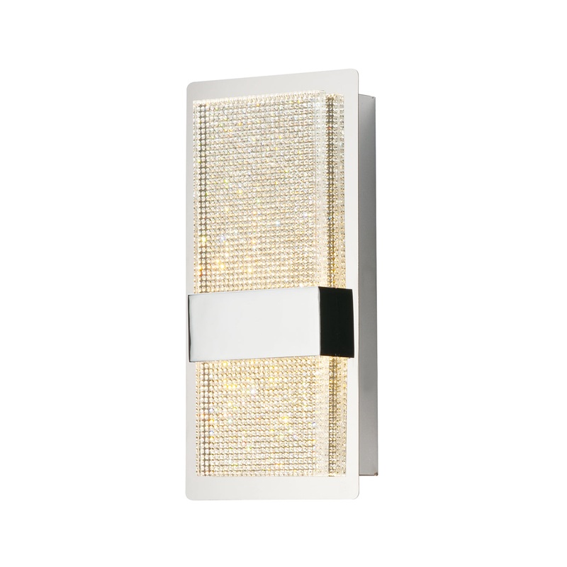 Sparkler 2-Light LED Wall Sconce in Polished Chrome