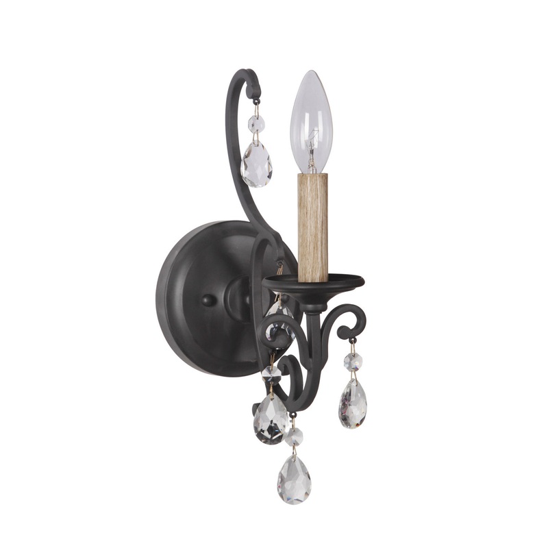 Bentley 1-Light Wall Sconce in Matte Black