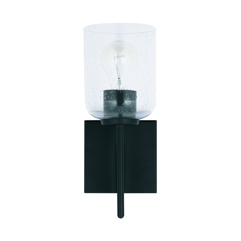 Carter 1-Light Wall Sconce in Matte Black