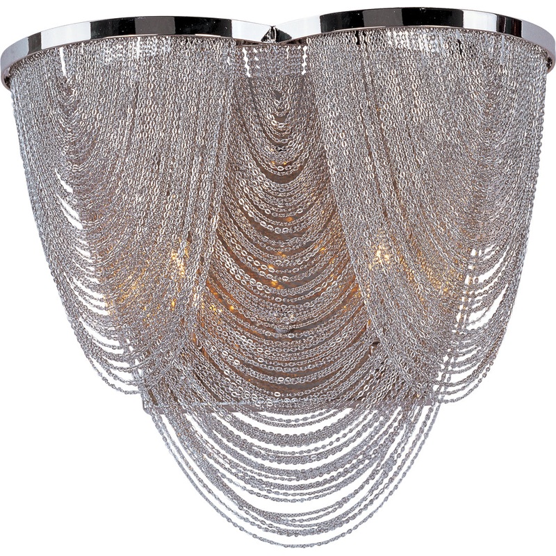 Chantilly 2-Light Wall Sconce in Polished Nickel