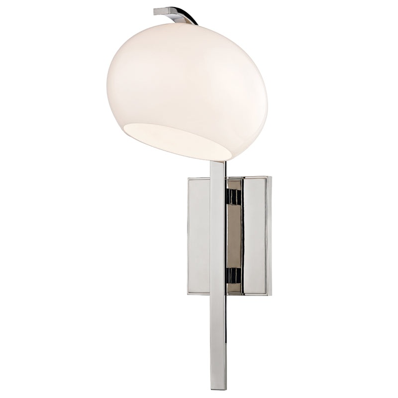 Perrault 1 Light Wall Sconce in Polished Nickel