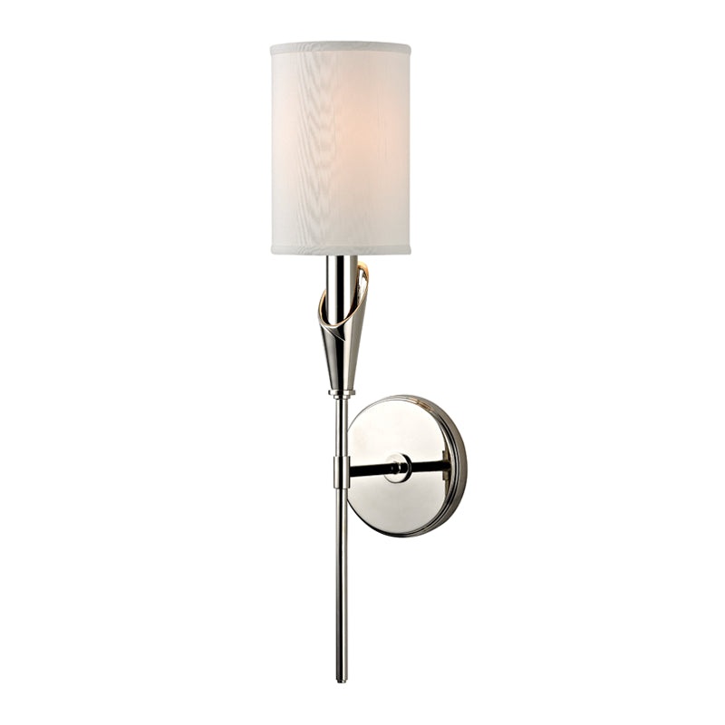 Tate 1 Light Wall Sconce in Polished Nickel