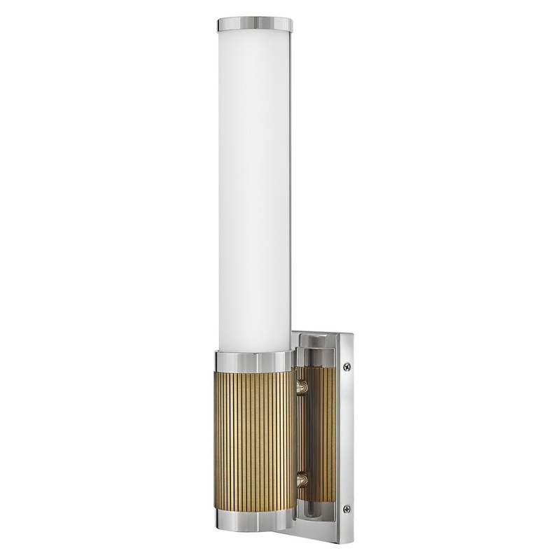 Zevi LED Vanity Fixture in Polished Nickel
