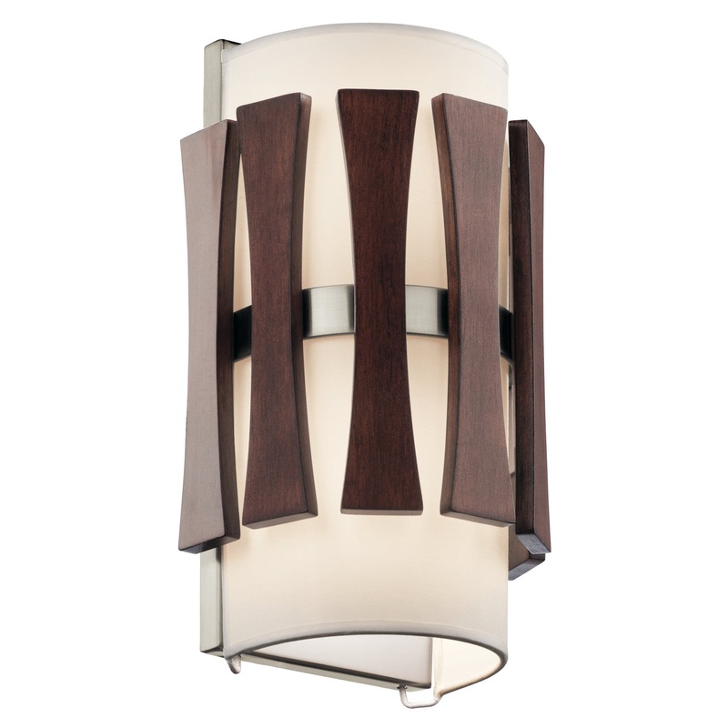 Cirus Wall Sconce 2-Light in Auburn Stained Finish