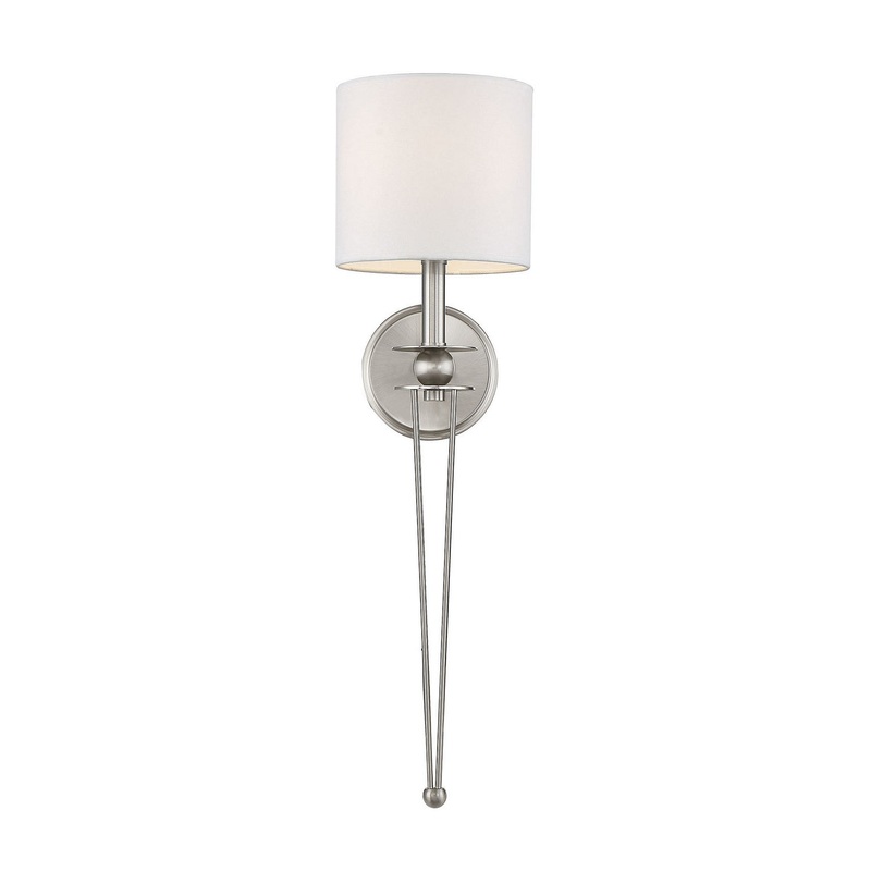 Chaplin 1-Light Sconce in Satin Nickel