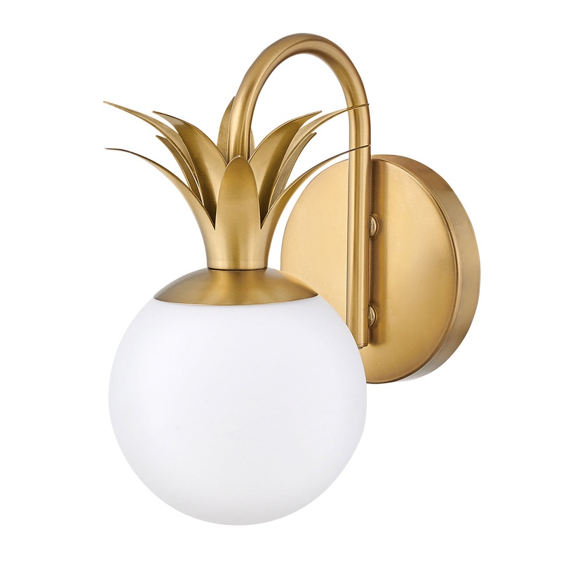 Palma LED Vanity in Heritage Brass