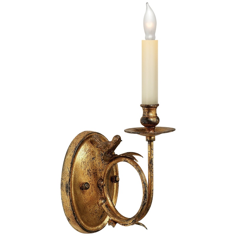 Perching Bird 1-Light Wall Sconce