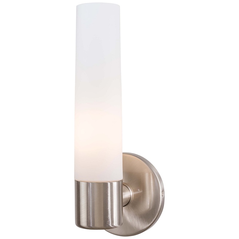 Saber 1-Light Wall Sconce in Brushed Nickel