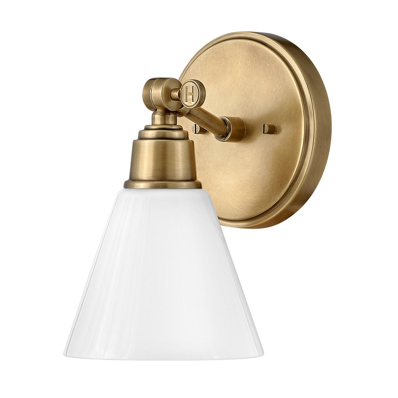 Arti One Light Vanity in Heritage Brass
