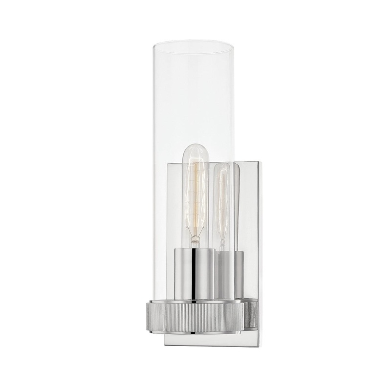 Briggs 1-Light Wall Sconce in Polished Nickel