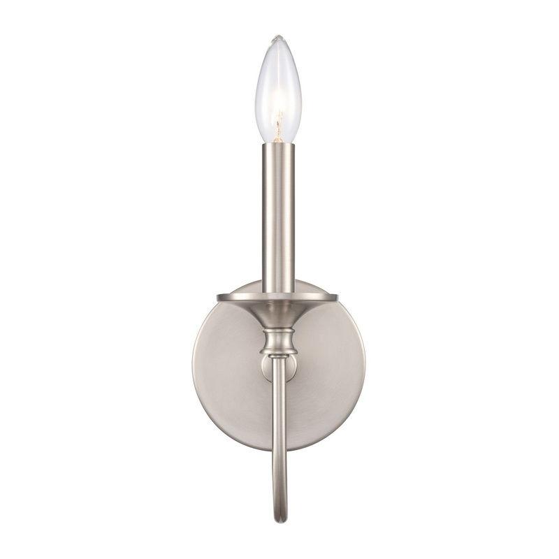 Cecil 1-Light Vanity in Brushed Nickel