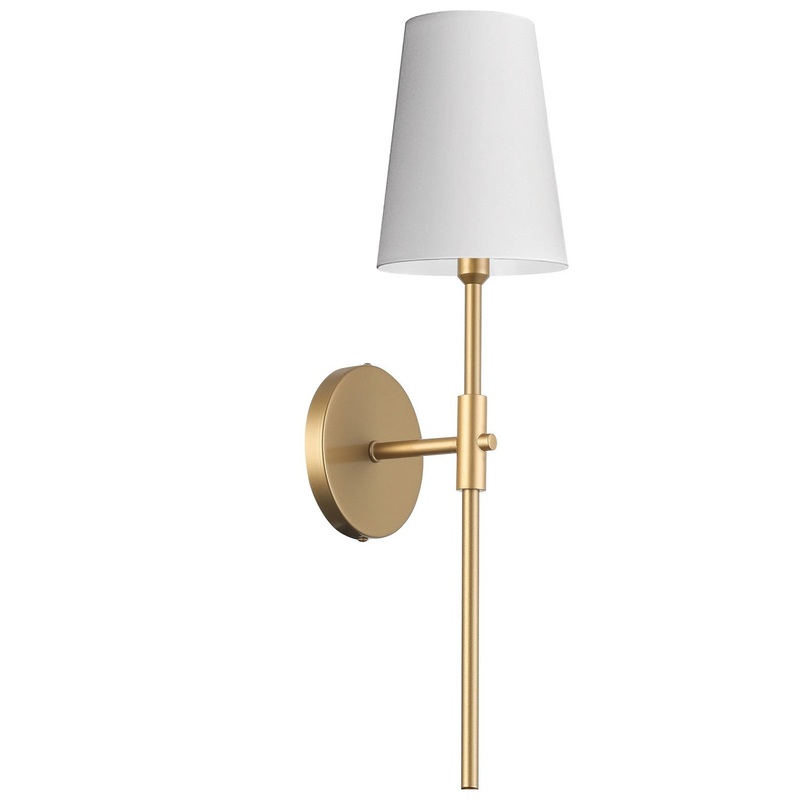Cinthia 1-Light Wall Sconce in Aged Brass