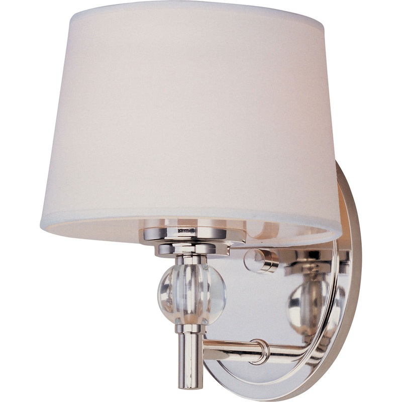 Rondo 1-Light Wall Sconce in Polished Nickel