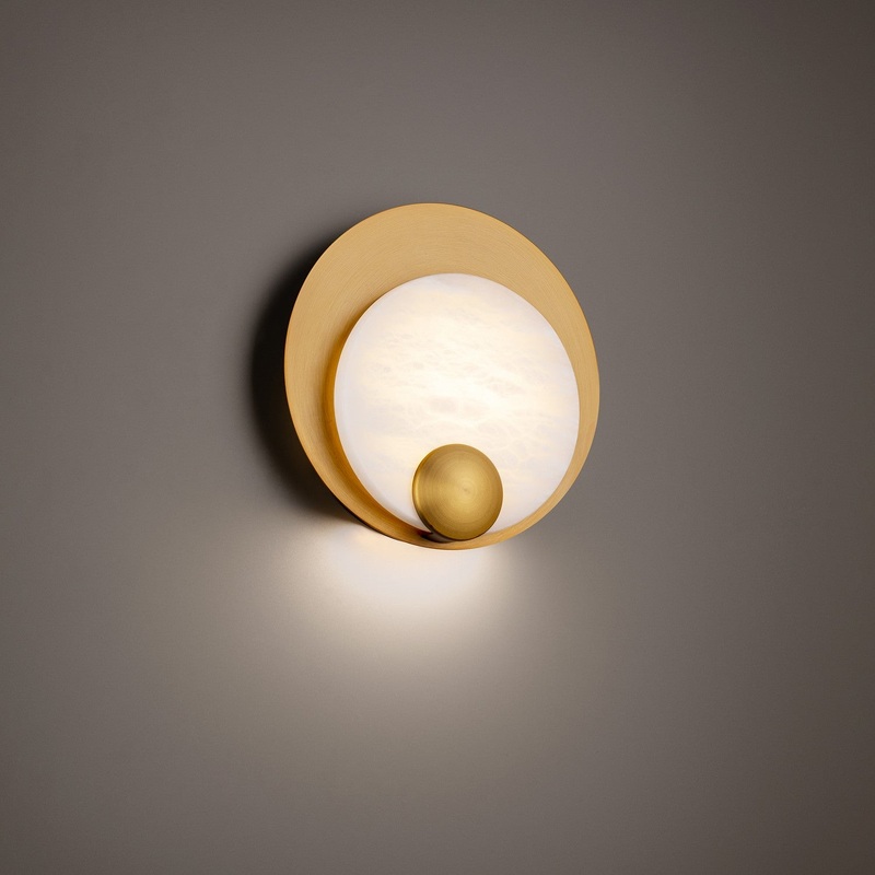 Rowlings LED Wall Sconce in Aged Brass