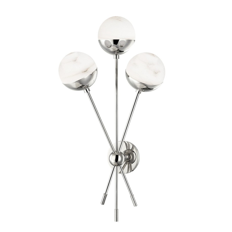 Saratoga LED Wall Sconce in Polished Nickel