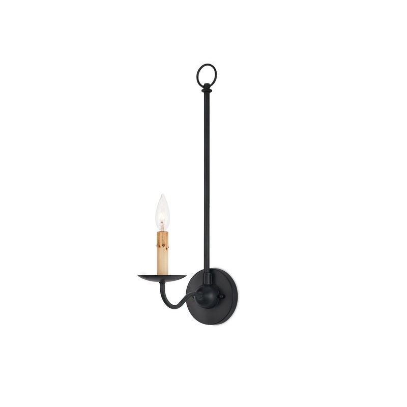 1-Light Wall Sconce in Zanzibar Black