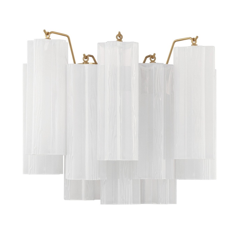 Addis 2-Light Wall Mount in Aged Brass