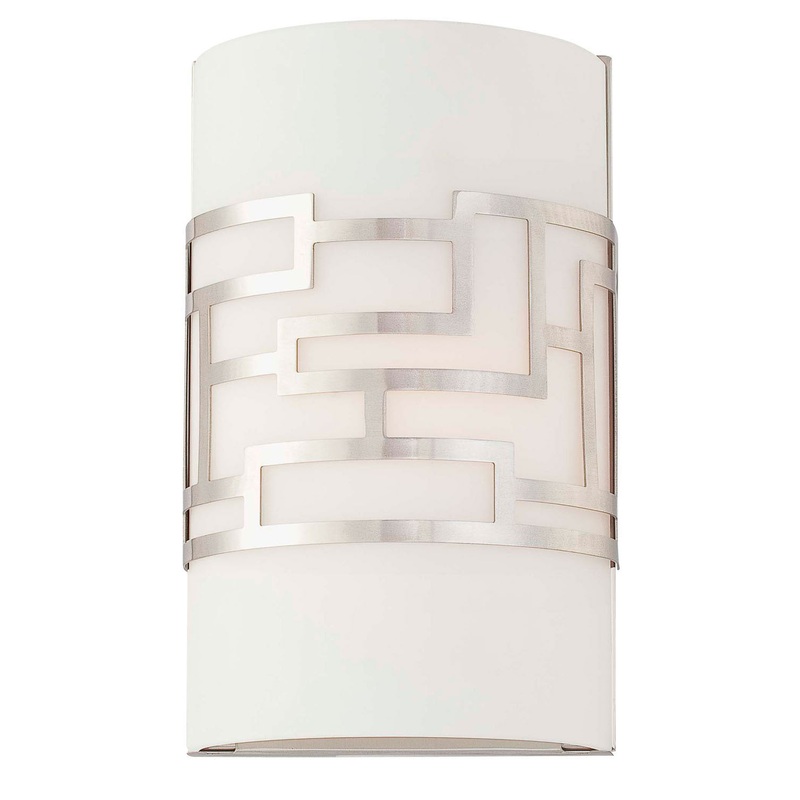 Alecia's Necklace 1-Light Wall Sconce in Brushed Nickel