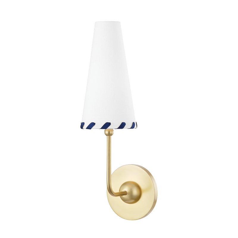 Cassie LED Wall Sconce in Aged Brass