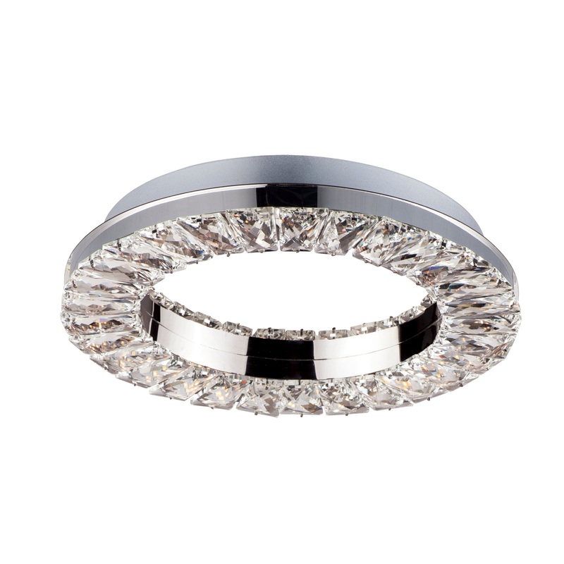 Charm LED Wall Sconce & Flush Mount in Polished Chrome