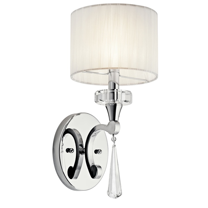 Parker Point Wall Sconce 1-Light in Chrome