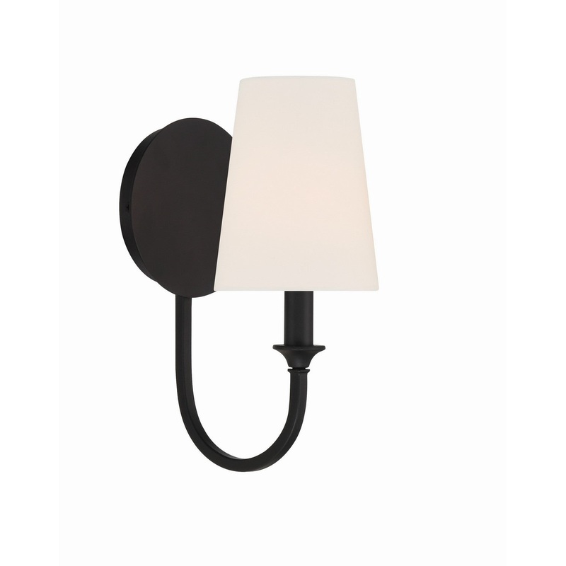Payton 1-Light Wall Mount in Black Forged