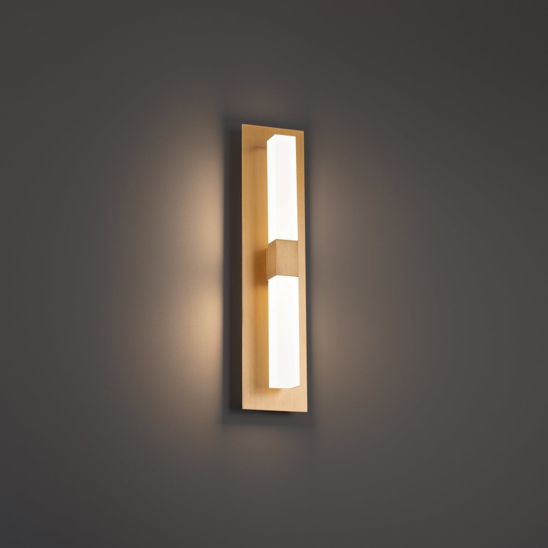 Camelot LED Wall Sconce in Aged Brass