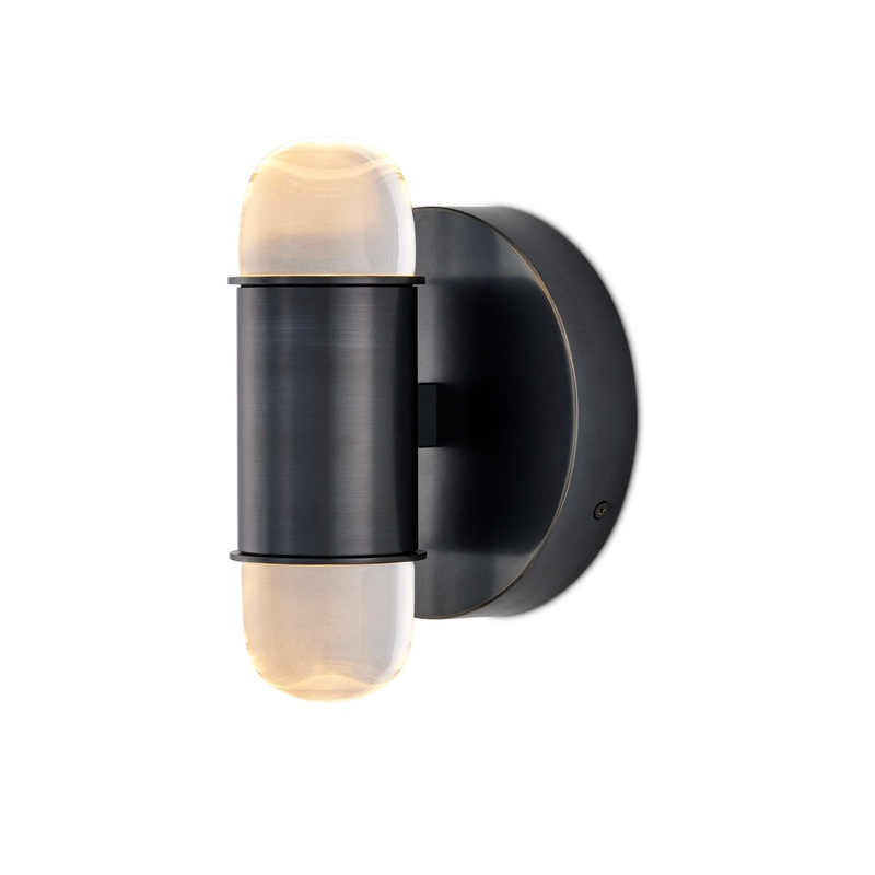 Capsule LED Wall Sconce in Oil Rubbed Bronze & Clear