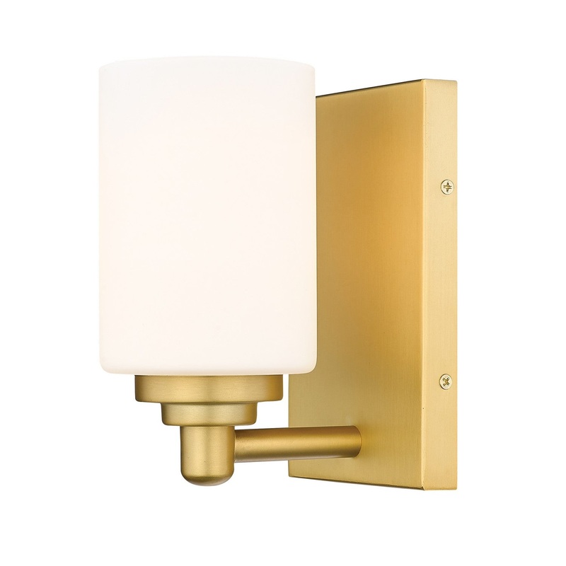Soledad One Light Wall Sconce in Brushed Gold