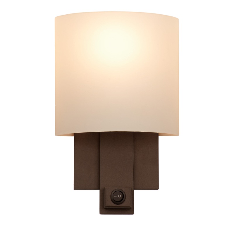 Transitional Espille 1-Light Wall Sconce in Bronze