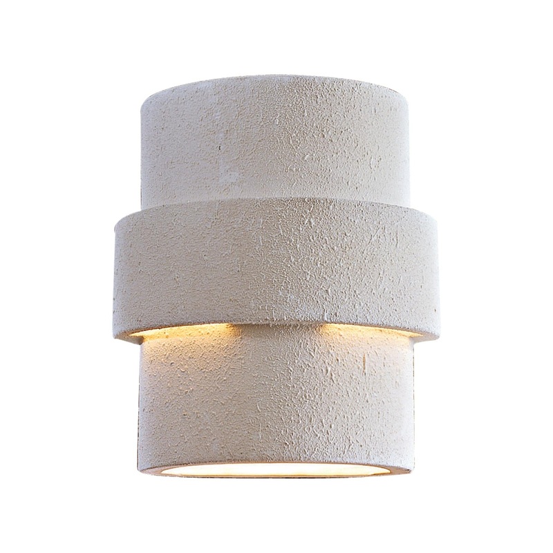 1-Light Pocket Lantern in White Ceramic