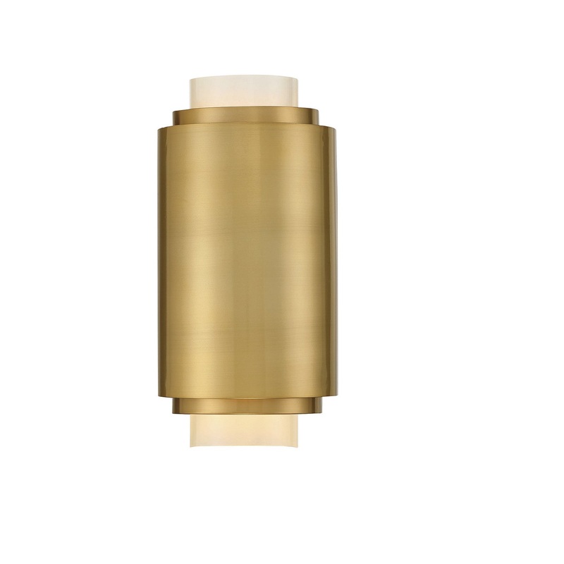 Beacon 2-Light Sconce in Burnished Brass