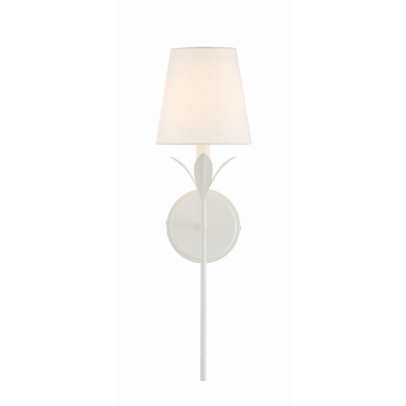Broche 1-Light Wall Mount in Matte White